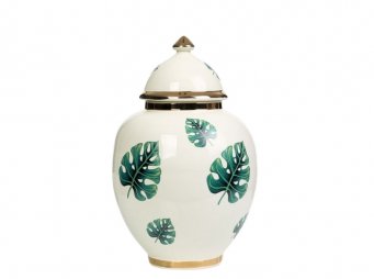 AK.NRH0086 BYK AH KP YEL GOLD YAPRAK DESENL 35 CM